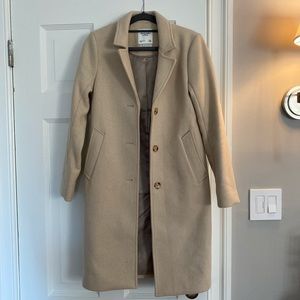 Abercrombie & Fitch Wool Blend Dad Coat